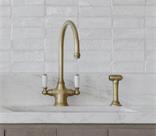 Phoenician Polished Brass Tap with Spray