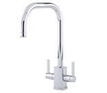 P&R Juliet Square Satin Brass Tap