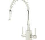 Rubiq Nickel Tap with C Spout and Rinse