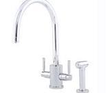 Orbiq Nickel Tap with C Spout and Rinse