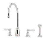 Phoenician 4 Hole Aged Brass Mixer