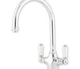 Phoenician Pewter Tap/White Porcelain