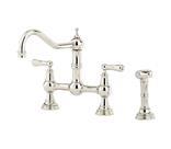 Provence 2 Hole Mixer Satin Brass/Lever