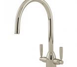 Oberon Monobloc SinkMixer `C' Spout Pewter