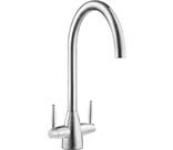 Smeg Brushed Steel Dual Lever Mixer Tap