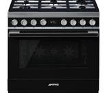 Smeg 90cm Portofino Black Cooker