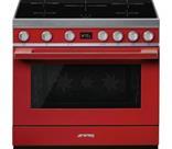 Smeg 90cm Portofino Red Cooker