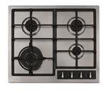 CDA 4 Burner Gas Hob, Stainless Steel,