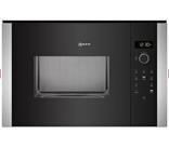 Neff B/I Microwave Oven Black with S/Steel