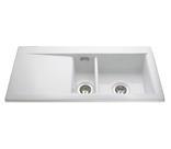 CDA Ceramic White 1.5 Bowl Sink