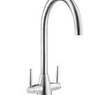 Smeg Brushed Steel Dual Lever Mixer Tap