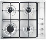 Cucina 59cm Stainless Steel 4 Burner