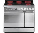 Smeg 90cm St/Steel Dual Cavity Cooker with