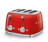 Smeg 4 x 4 Slice Toaster Red