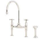 Ionian Aged Brass Mixer Tap/Crossheads